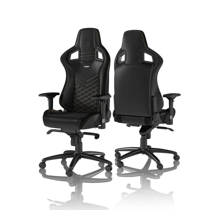 noblechairs EPIC Gaming Chair - black/gold image number 1