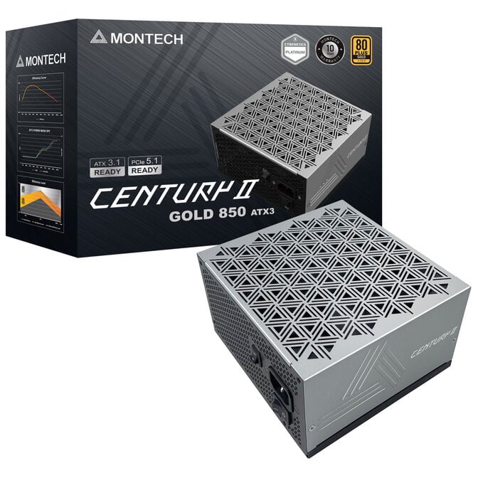 Montech Century II 80 PLUS Gold Netzteil, vollmodular, ATX 3.1, PCIe 5.1 - 850 Watt image number 6