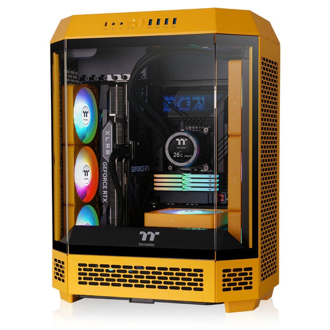Thermaltake The Tower 600 PC-Geh&auml;use, Midi-Tower, ATX, Tempered Glass - Bumblebee image number 4