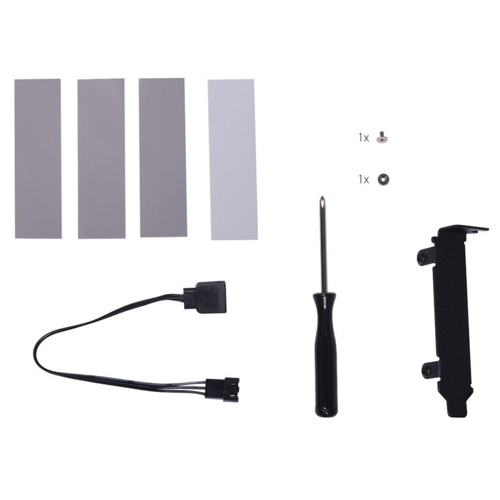 Alphacool Core M.2 NVMe PCIe 5.0 Liquid Cooler, ARGB - black image number 7