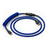 Glorious GMMK Coiled Cable Cobalt Blue, Spiral Keyboard Cable, USB-C/USB-A - Dark Blue/Black image number null