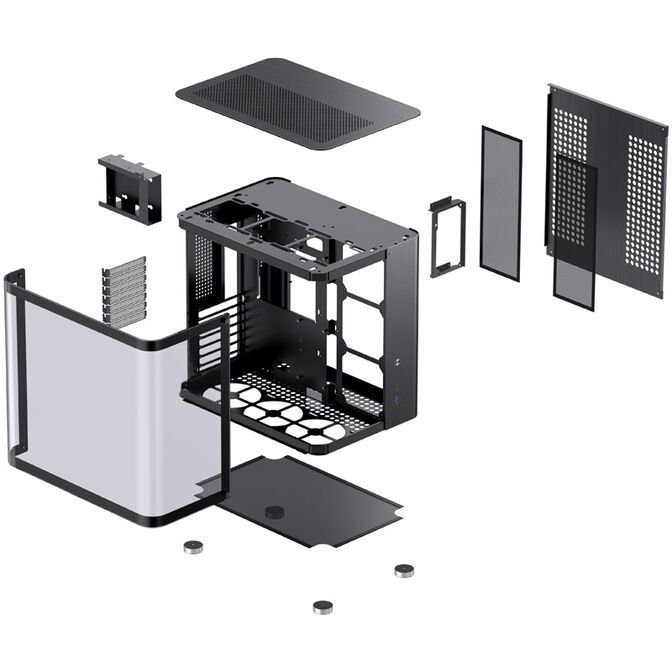 Jonsbo TK-2 2.0 Midi-Tower, Tempered Glass - schwarz image number 9