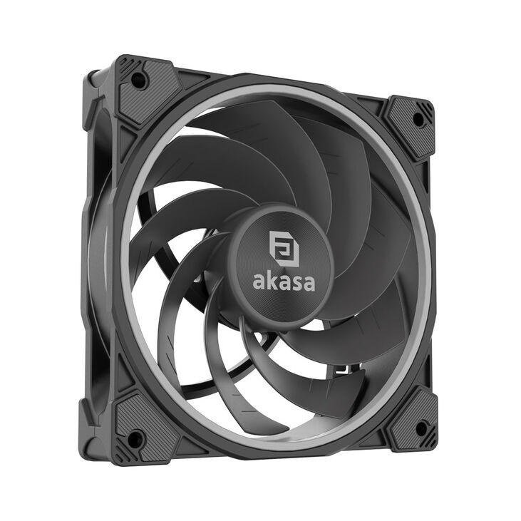 Akasa SOHO AR12 Reverse PWM Fan, RGB - 120 mm, black image number 7