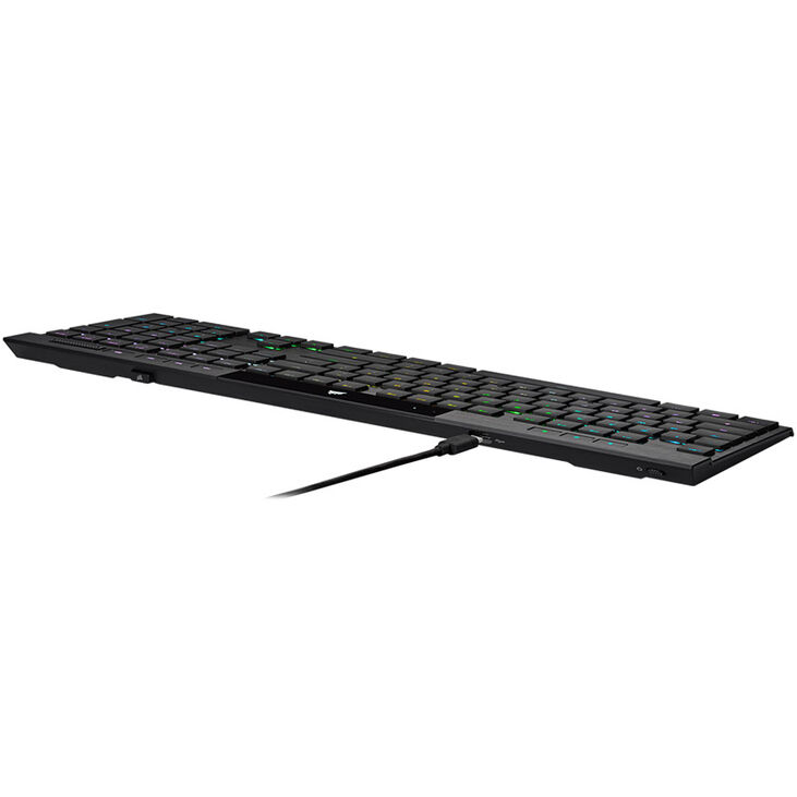 Corsair K100 RGB AIR Wireless Ultra-Thin Mechanical Gaming Keyboard, Cherry MX Speed - Black, DE image number 4