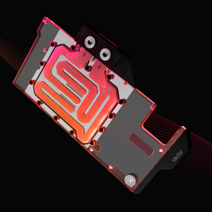 EK Water Blocks EK-Quantum Vector Nitro+ RX 6800XT/6900XT D-RGB - Nickel + Acryl image number 2