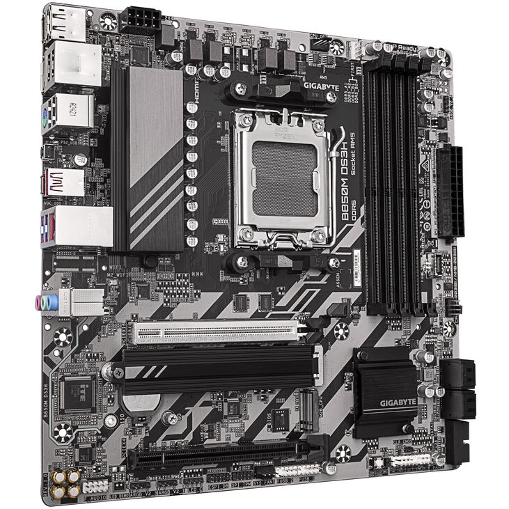 GIGABYTE B850M DS3H Mainboard, Sockel AM5, AMD B850, mATX, DDR5 image number 1