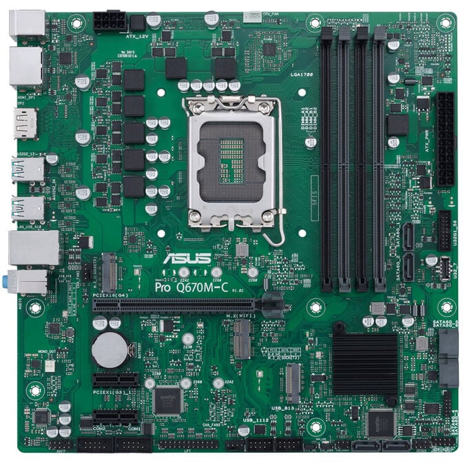 ASUS PRO Q670M-C-CSM, Intel Q670 motherboard, Socket 1700, DDR5 image number 2