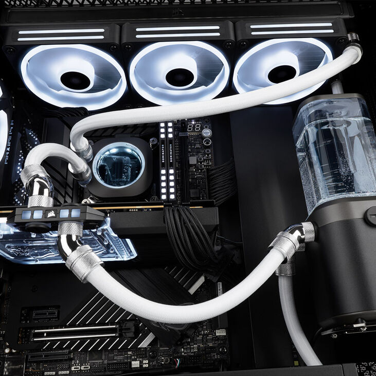 Corsair Hydro X Series XT 13/10mm Softline Mesh Tubing - white, 300 cm image number 5