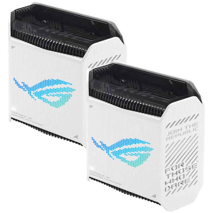 ASUS ROG Rapture GT6 AX10000 2er Set Tri-Band Gaming Mesh WiFi System - weiß image number 1