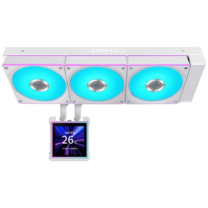 Lian Li HydroShift II LCD-S 360CL AiO-Wasserk&uuml;hlung, RGB, LCD-Display - 360mm, wei&szlig; image number 2