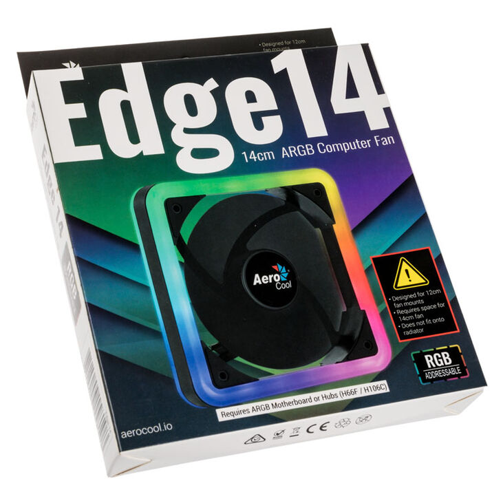 Aerocool Edge 14 LED Lüfter, RGB - 140mm image number 8