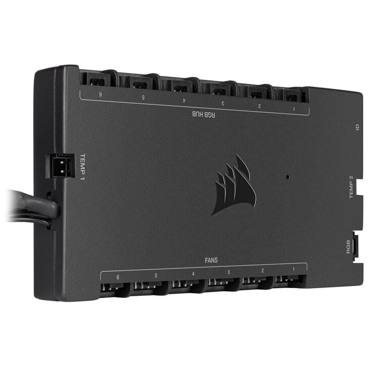 Corsair Commander Core XT RGB LED Controller + Fan Hub - schwarz image number 0