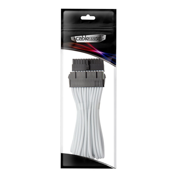 CableMod Pro ModMesh 24-pin ATX Extension, 30cm - white image number 1