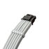 CableMod Universal Pro ModMesh 16-Pin to 16-Pin Cable, 90° Connector, Sleeved, StealthSense - White, 60 cm, Var. A image number null