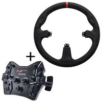 Asetek SimSports Forte GT Button Box - Black Edition + GT Rim - Round Comfort+