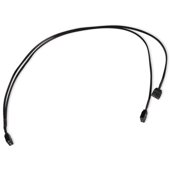 Alphacool Y-Splitter aRGB 3-Pin to 2x 3-Pin 60cm - black image number 0