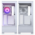 Phanteks XT View Matrix PC-Geh&auml;use, Midi-Tower, E-ATX, Tempered Glass, Matrix LED - wei&szlig; image number null