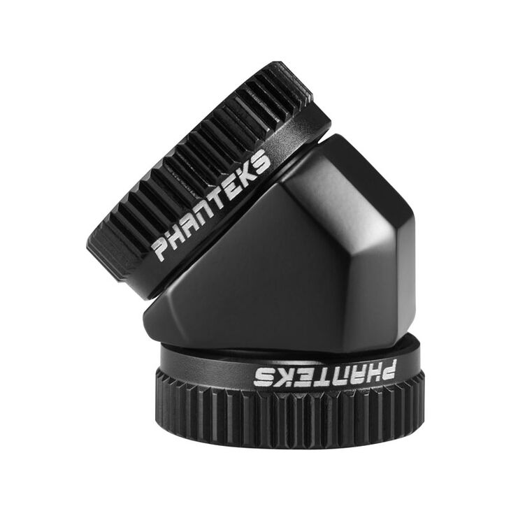 PHANTEKS Glacier Hard-Tube Adapter 2x 16mm 45 Grad - schwarz image number 1