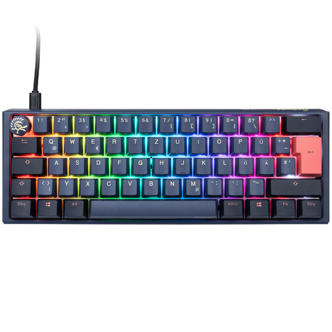 Ducky One 3 Cosmic Blue Mini Gaming Keyboard, RGB LED - MX-Silent-Red image number 1