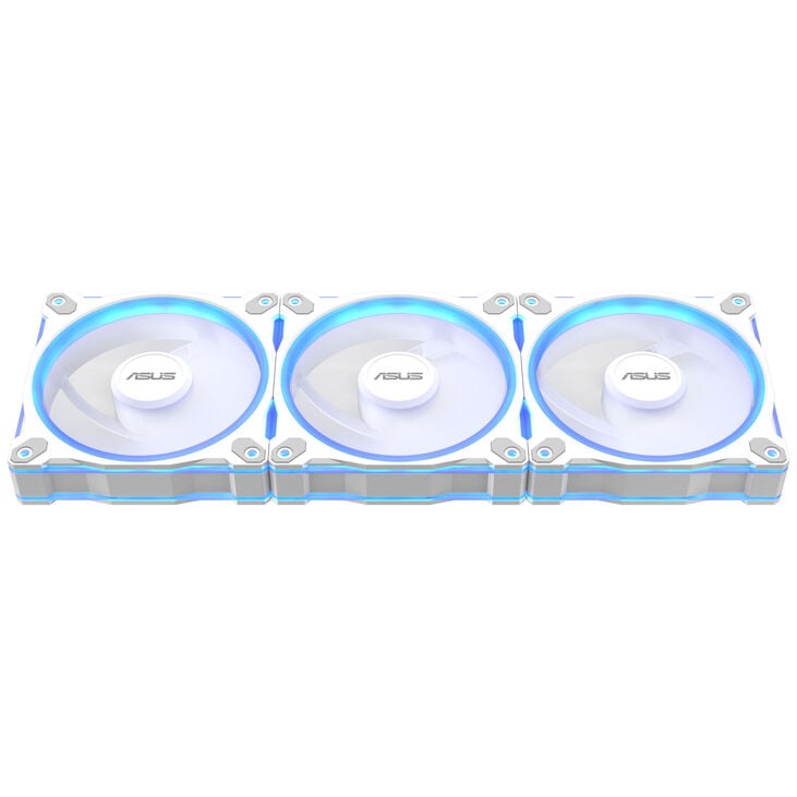 ASUS Prime MR120 ARGB Fan, PWM, Reverse - 120mm, white, pack of 3 image number 1