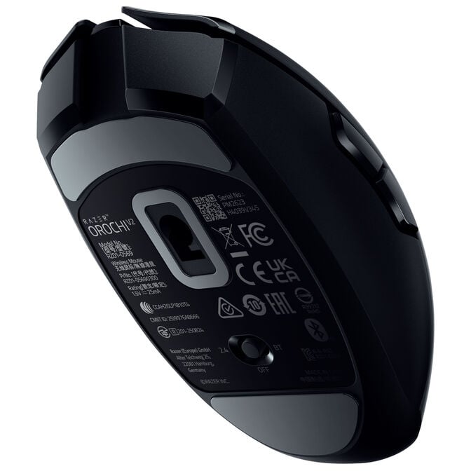 Razer Orochi V2 Wireless Gaming Maus, Focus X 18K Sensor, HyperSpeed Wireless / Bluetooth - schwarz image number 4
