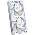 NZXT F240X RGB Case Fan, LCP Rotor, Hybrid Bearing, aRGB - white, 240mm image number null