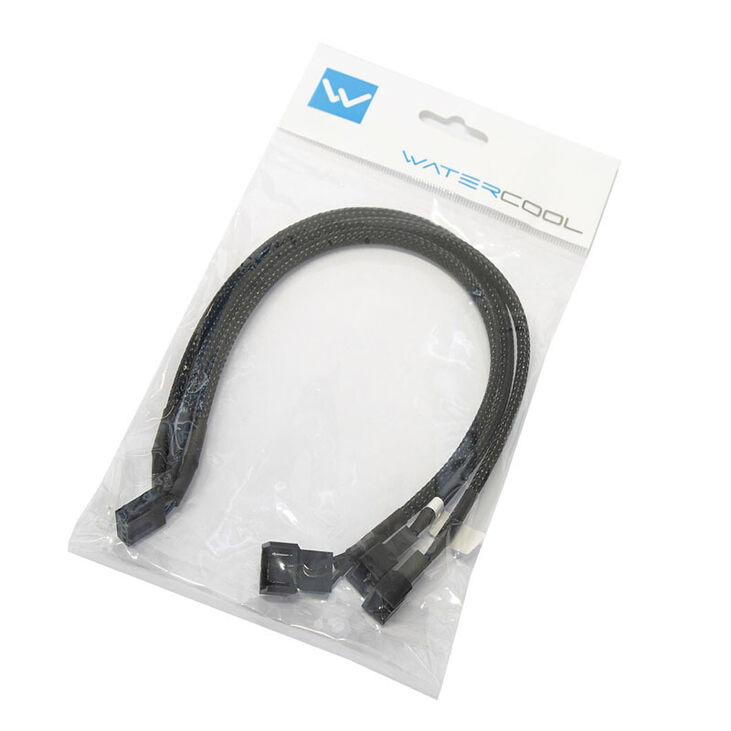 Watercool Y-Splitter 3-Fan PWM, schwarz - 30cm image number 2