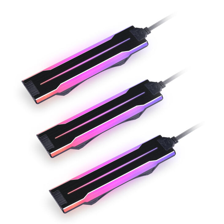 Lian Li UNI FAN P28 Side ARGB Strip, Triple Pack - black image number 0
