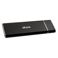 Akasa external USB 3.1 M.2 SSD aluminium case - black