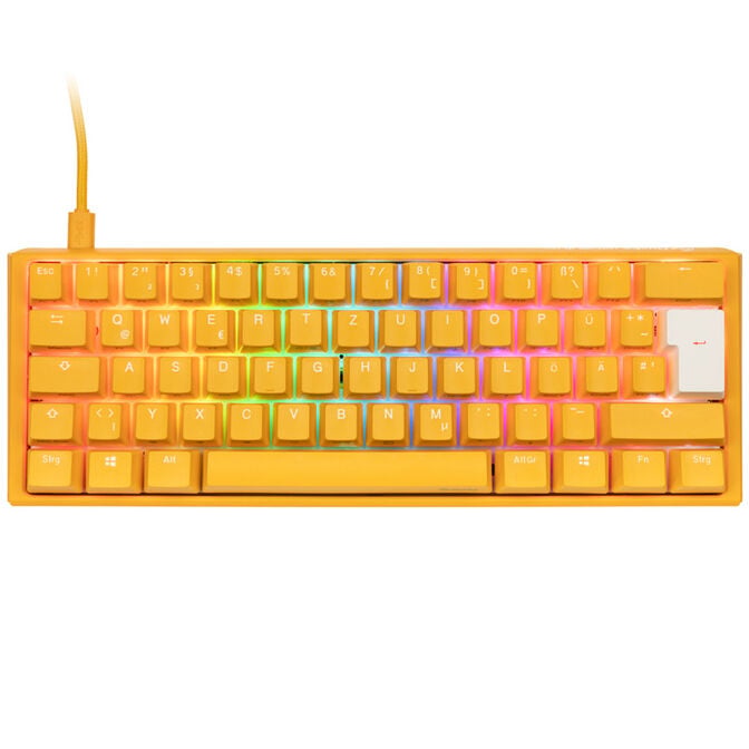 Ducky One 3 Yellow Mini Gaming Tastatur, RGB LED - MX-Red image number 1