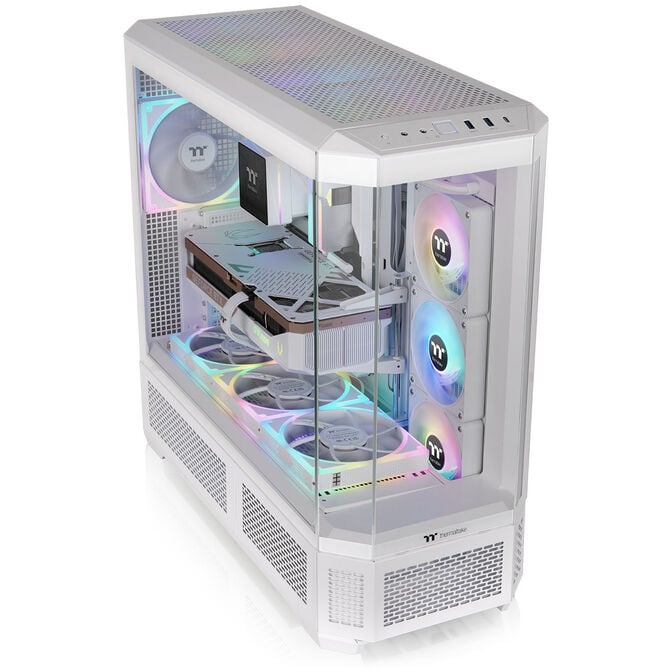 Thermaltake View 600 TG PC-Geh&auml;use, Big-Tower, E-ATX, ARGB, Tempered Glass - wei&szlig; image number 2