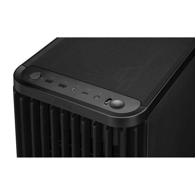 ASUS ProArt PA401 Wood Edition PC-Geh&auml;use, Midi-Tower, ATX, Mesh-Panel &ndash; schwarz image number 12