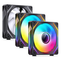 Jonsbo ZL-120B Fan, PWM, ARGB - 120mm, black, 3-pack