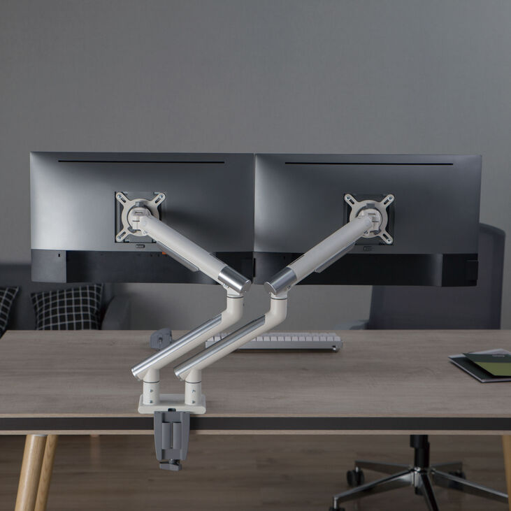 Alterzone Arm Duo Aluminium Monitorhalterung - weiß image number 4