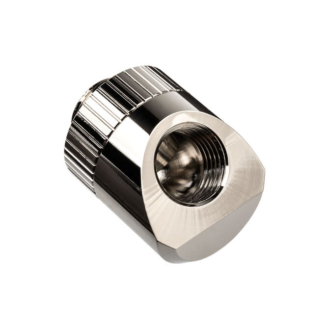 EK Water Blocks EK-Torque Adapter 45 Degree G1/4 Inch Female to G1/4 Inch Male - Rotatable, nickel silver image number 0