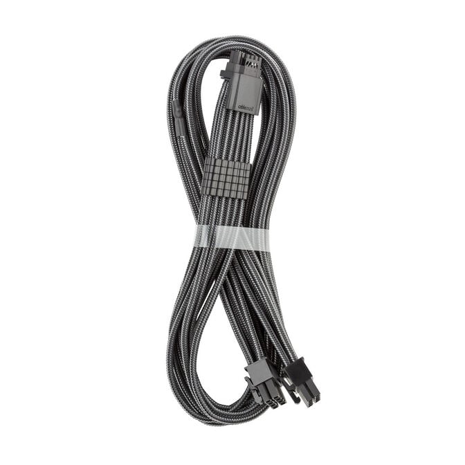 CableMod C-Series Pro ModMesh 12V-2x6-Kabel, Sleeved, 16-Pin zu 2x 8-Pin, f&uuml;r Corsair Type 4 und 3 PSUs - carbon, 60cm image number 0