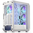 Endorfy Arx 500 ARGB PC Case, Mid Tower, ATX, Tempered Glass - including 4x 140mm ARGB Fans, White image number null