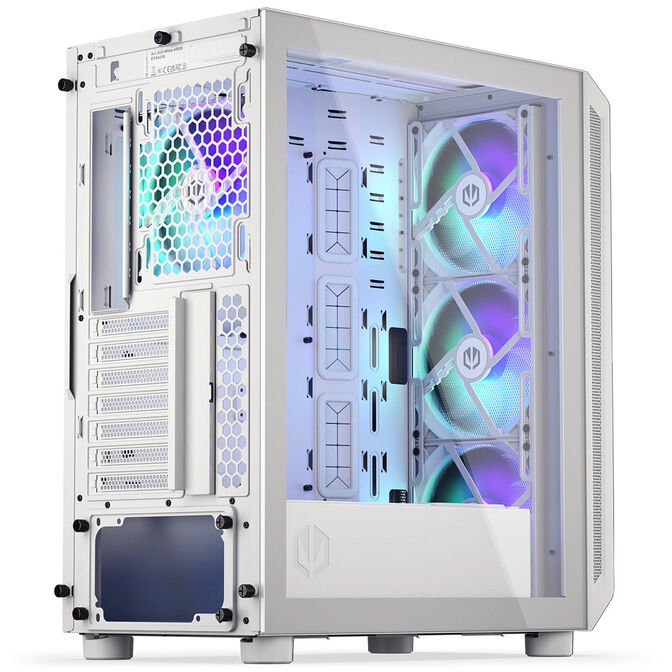 Endorfy Arx 500 ARGB PC Case, Mid Tower, ATX, Tempered Glass - including 4x 140mm ARGB Fans, White image number 9