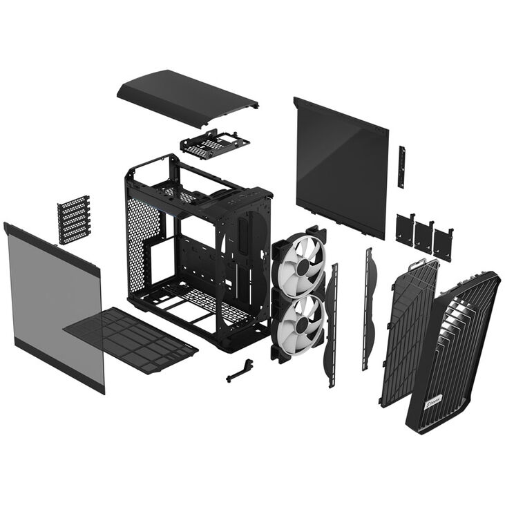 Fractal Design Torrent Compact RGB Midi-Tower Light Tint, Tempered Glass, schwarz image number 9