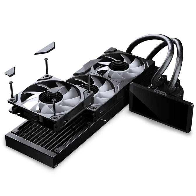 Phanteks Glacier One 360M25 LCD AiO-Wasserk&uuml;hlung, 6-Zoll-Display - 360mm, schwarz image number 6
