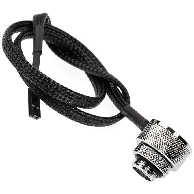Alphacool Eiszapfen temperature sensor G1/4 male/male with female adapter - chrome image number 2