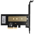 AXAGON PCEM2-N PCIe-3.0-x4-Adapter, 1x M.2-NVMe-SSD, bis 2280 - passive K&uuml;hlung image number null