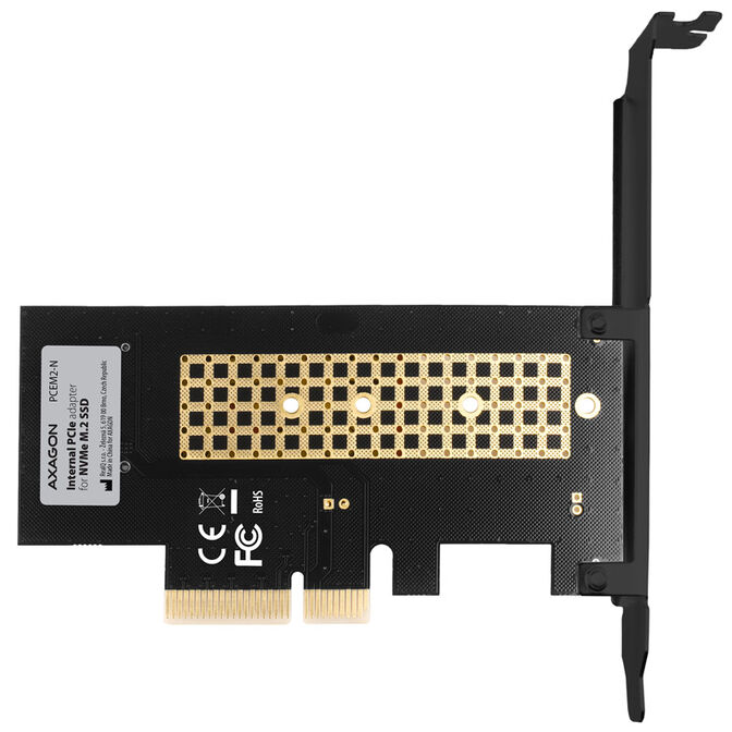 AXAGON PCEM2-N PCIe-3.0-x4-Adapter, 1x M.2-NVMe-SSD, bis 2280 - passive K&uuml;hlung image number 5