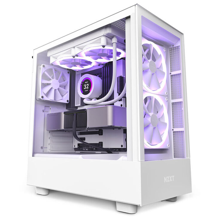 NZXT H5 Elite RGB Mid-Tower - white image number 5