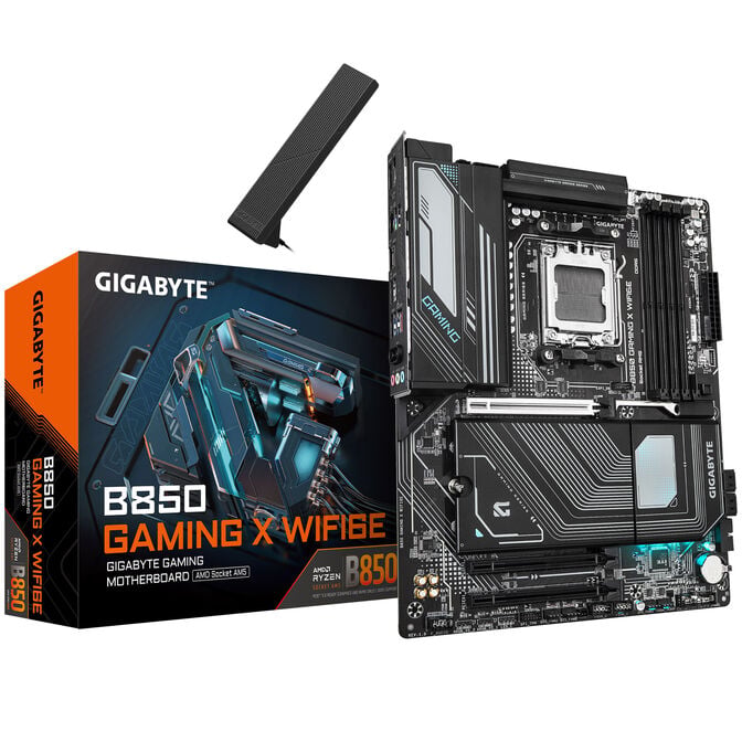 GIGABYTE B850 Gaming X WiFi6E Mainboard, Sockel AM5 (LGA 1718), AMD B850, ATX, DDR5 image number 0