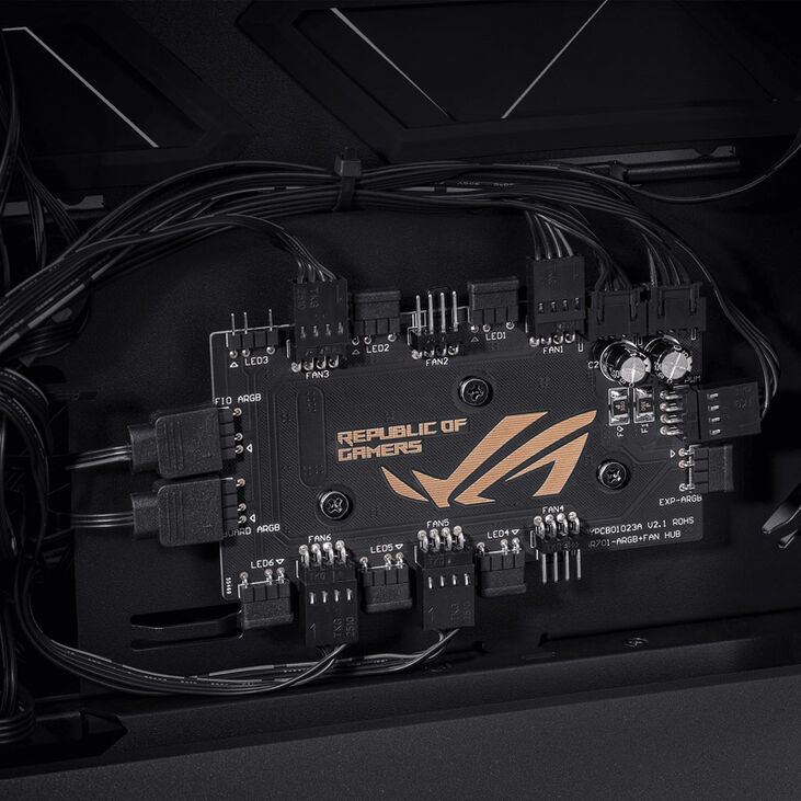 ASUS ROG Hyperion GR701 Big-Tower, Tempered Glass - schwarz image number 8