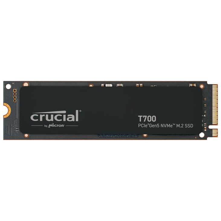 Crucial T700 NVMe SSD, PCIe 5.0 M.2 Type 2280 - 2 TB without heatsink image number 6