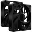 Corsair RS Series RS140 Max PWM L&uuml;fter - 140mm, schwarz, 2er-Pack image number null