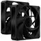 Corsair RS Series RS140 Max PWM L&uuml;fter - 140mm, schwarz, 2er-Pack