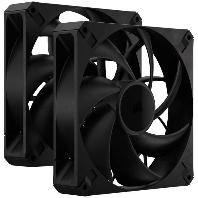 Corsair RS Series RS140 Max PWM L&uuml;fter - 140mm, schwarz, 2er-Pack image number 0